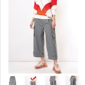 Adidas Y-3 Yohji Yamamoto Womens Grey Cargo Pants
